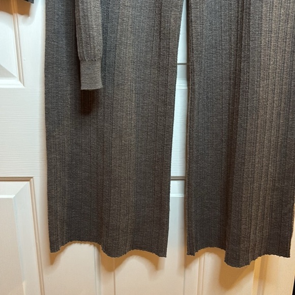 EUC CLAUDIE PIERLOT Women's Muted Brown Knit Set top size L pants size M - Picture 4 of 14